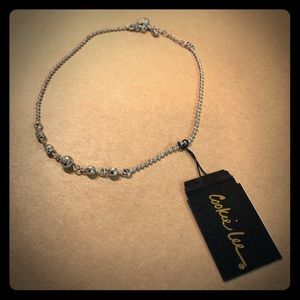 SIGNED Cookie Lee Silver Tone Anklet BRAND NEW